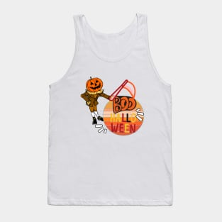 Pumpkin Man - Halloween - BOO - Orange Tank Top